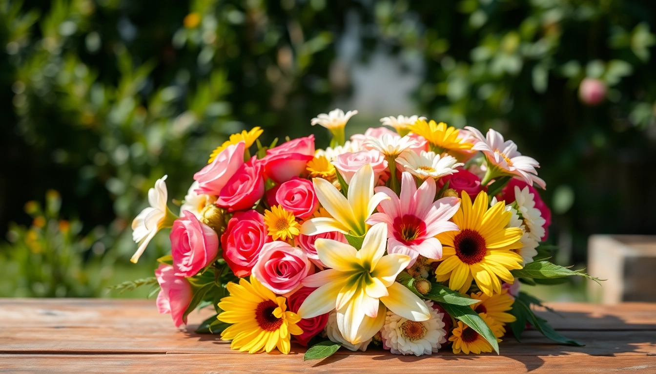 Beautiful floral arrangement by Fountain Valley florist featuring colorful roses and lilies.