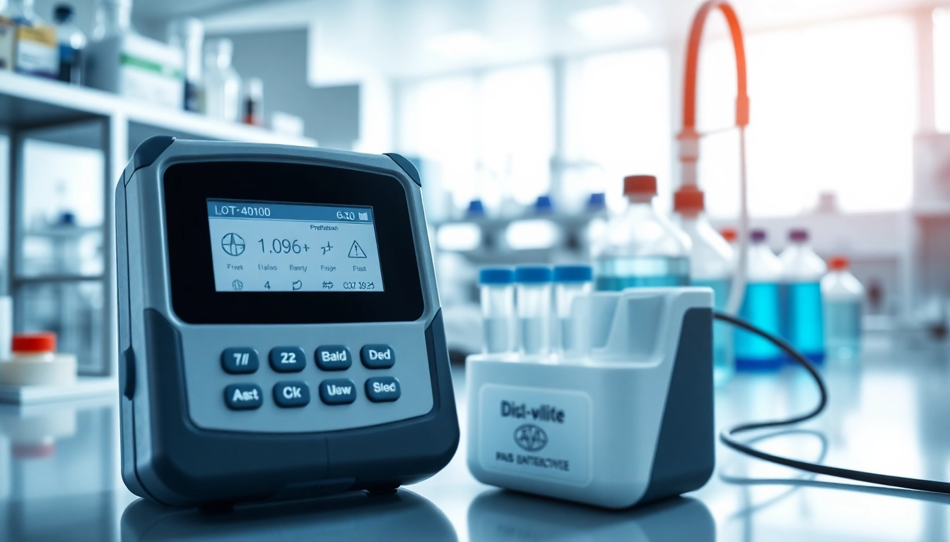 Detecting propylene oxide gas with a precise gas detector in a modern laboratory setting.