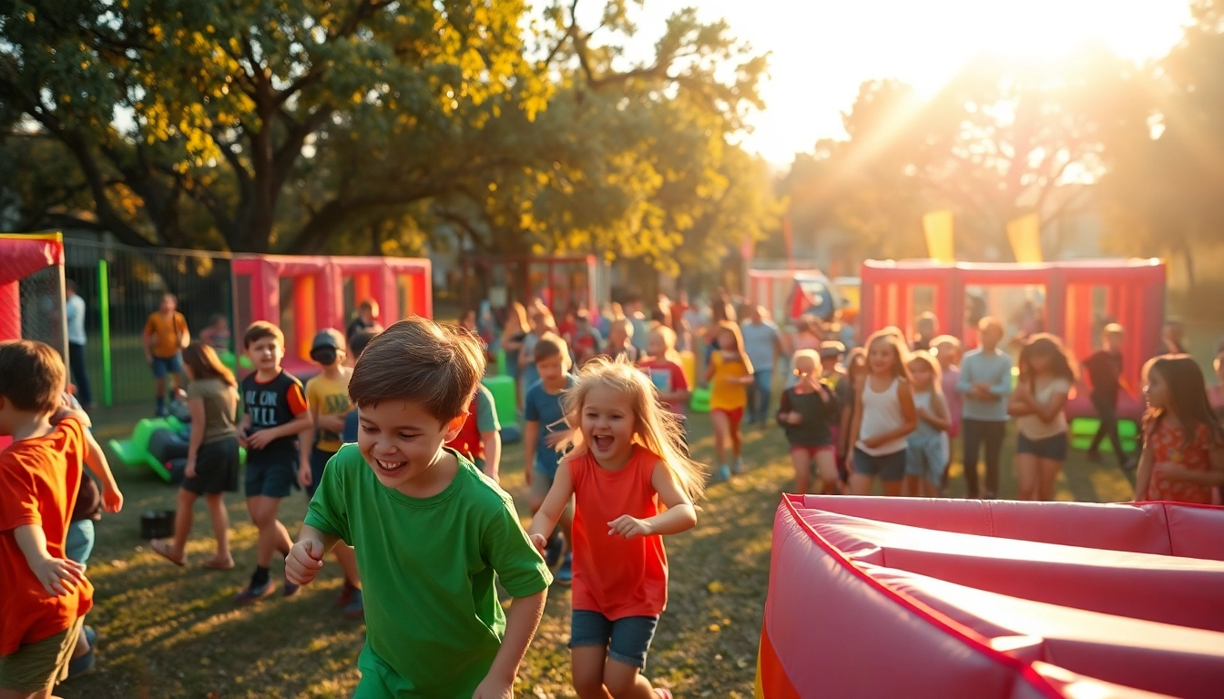 Children enjoying a wildfire event in Perth with activities and vibrant energy.