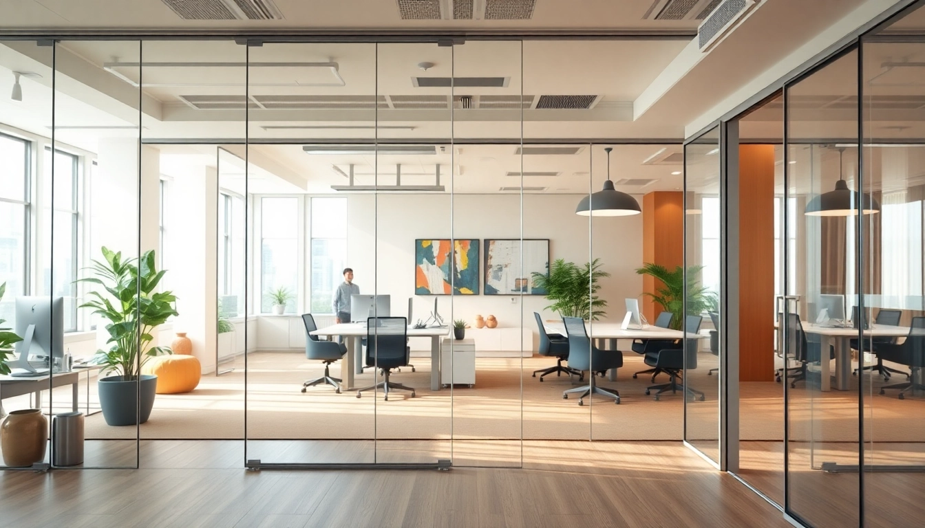 Versatile Movable Glass Partitions for Modern Office Design and Flexibility