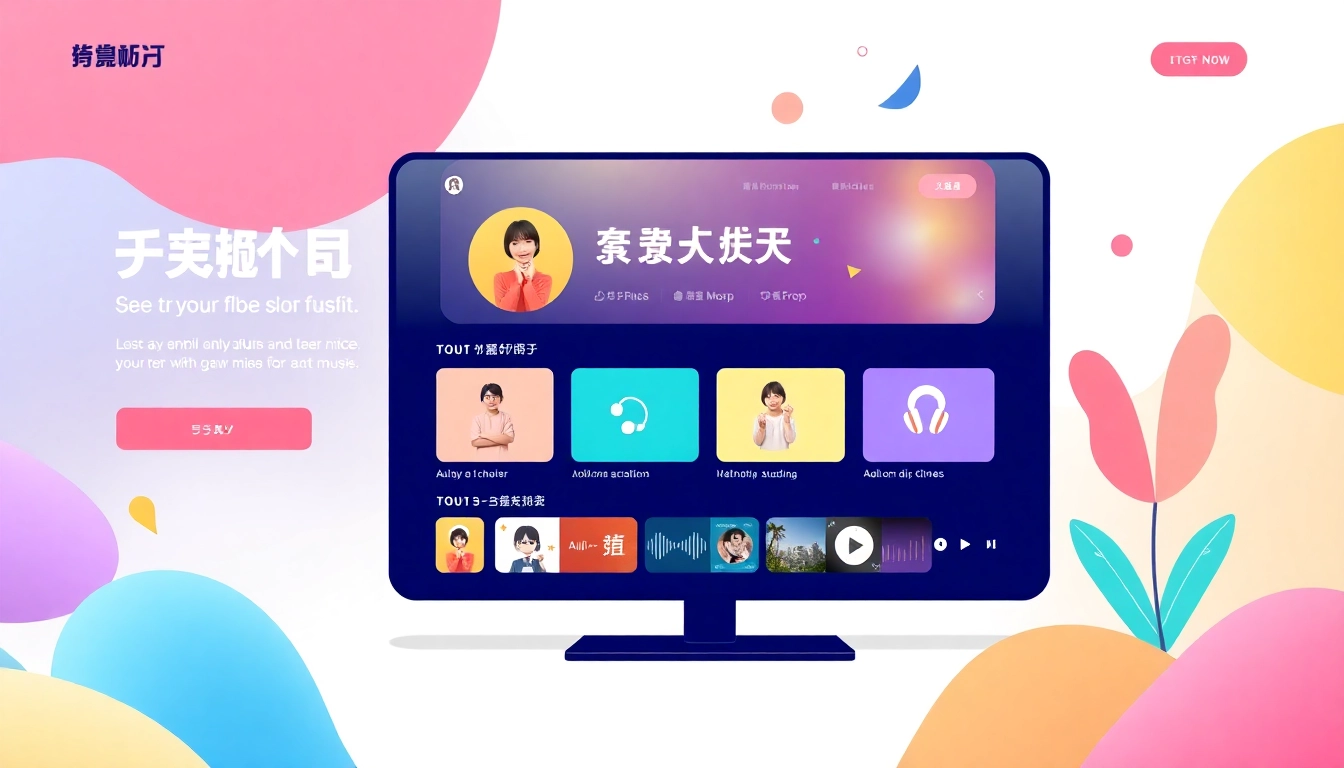 Engaging interface of 汽水音乐网页版 showcasing modern design and vibrant colors.