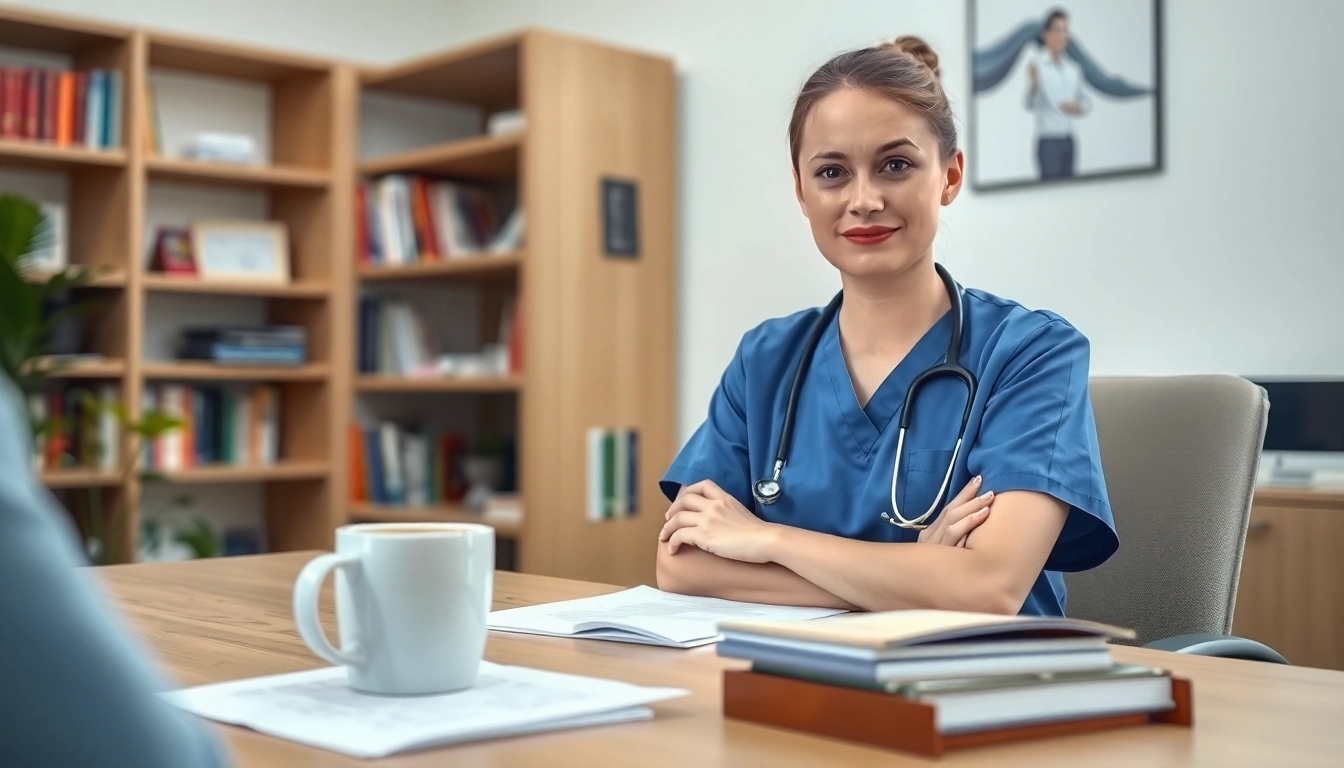 Engaging nurse discussing the VDAP Program with a patient in a compassionate setting.