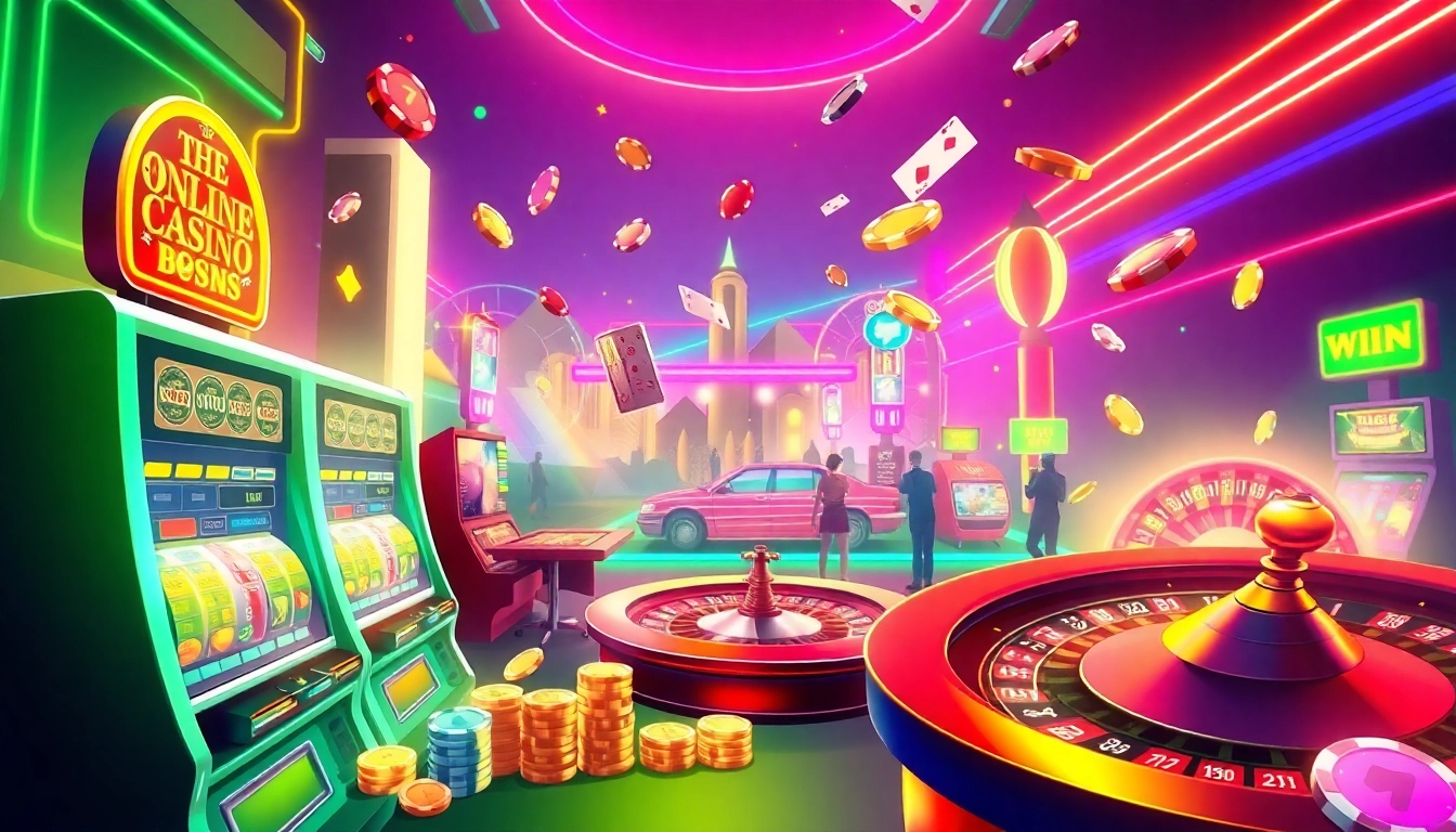 Играйте в казино онлайн с множеством азартных игр и светящихся элементов.