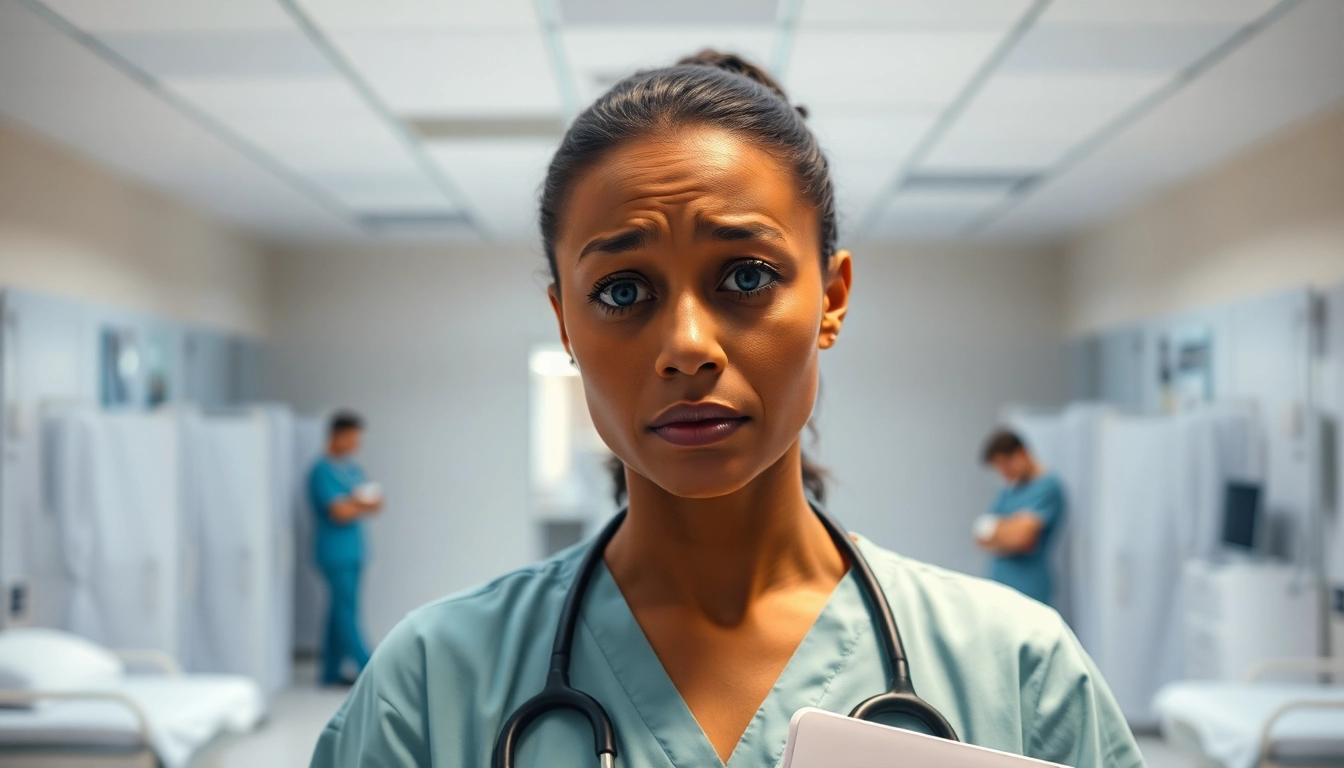 Nurse facing challenges in the VDAP Program in Alabama, illustrating the emotional toll of rehabilitation.