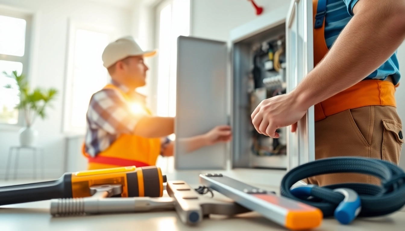 Inspecting an electrical panel Clearwater for safety and upgrades by a professional electrician.