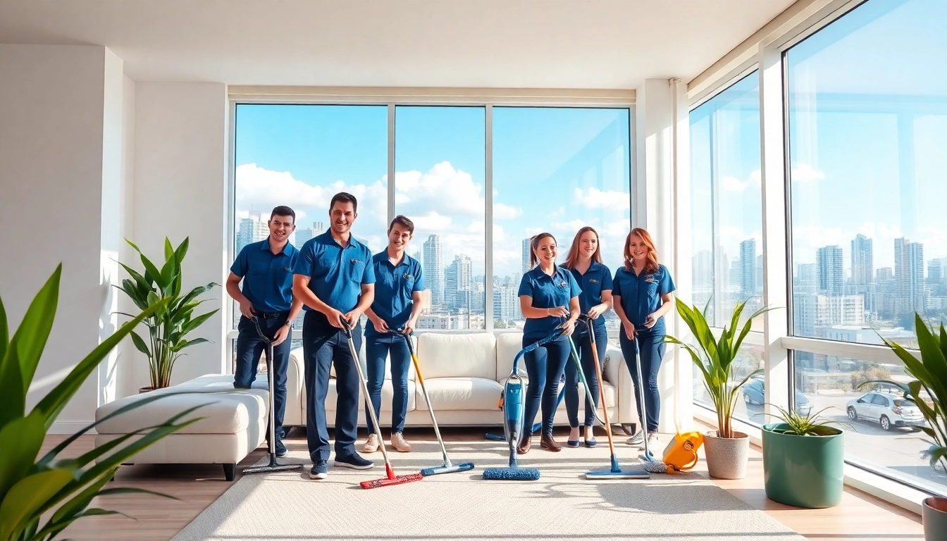 Efficient bond cleaning Brisbane service with professional cleaners in action