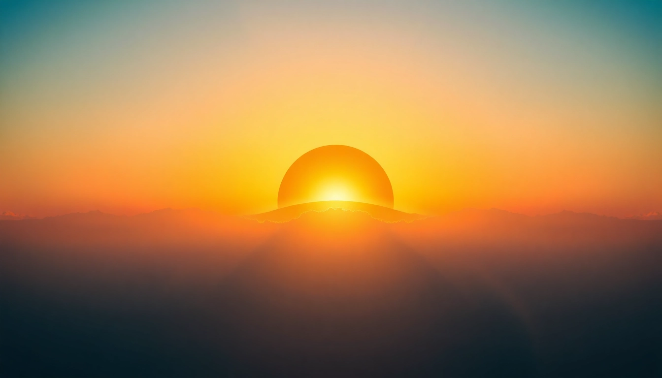 Enhance your brand with the dawn logo displayed amidst a beautiful sunrise backdrop, radiating positive energy.