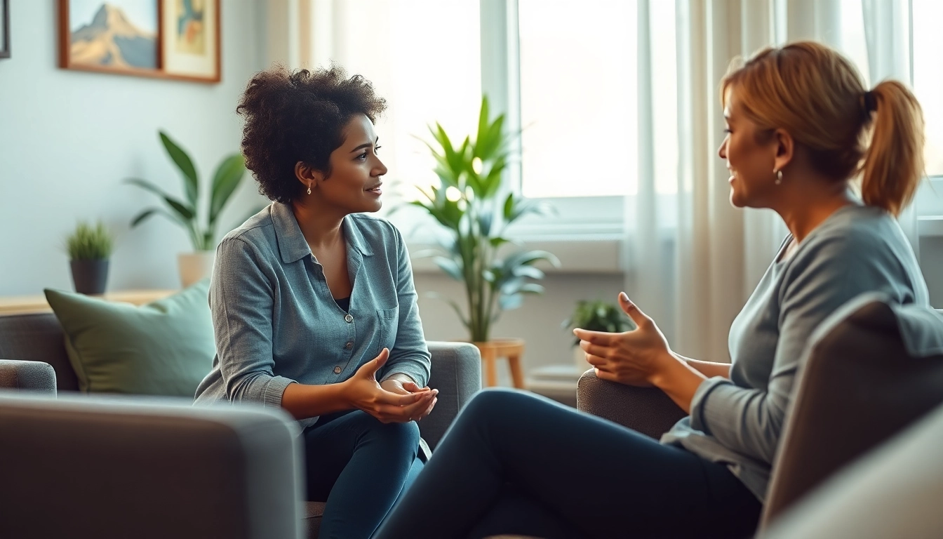 Engaging therapy session focused on depression treatment dubai, showcasing a supportive atmosphere.