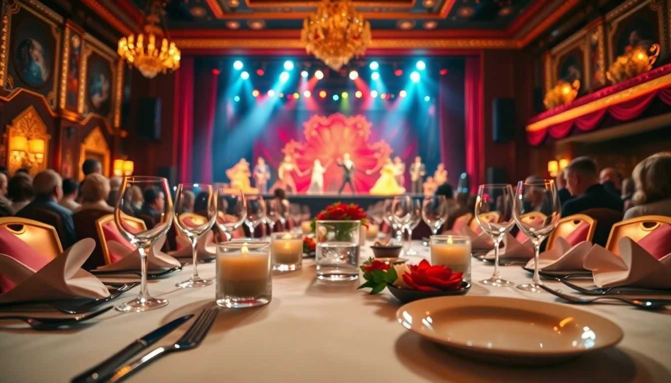 Enjoy a captivating dinner theater las vegas experience with live performances and gourmet dining.