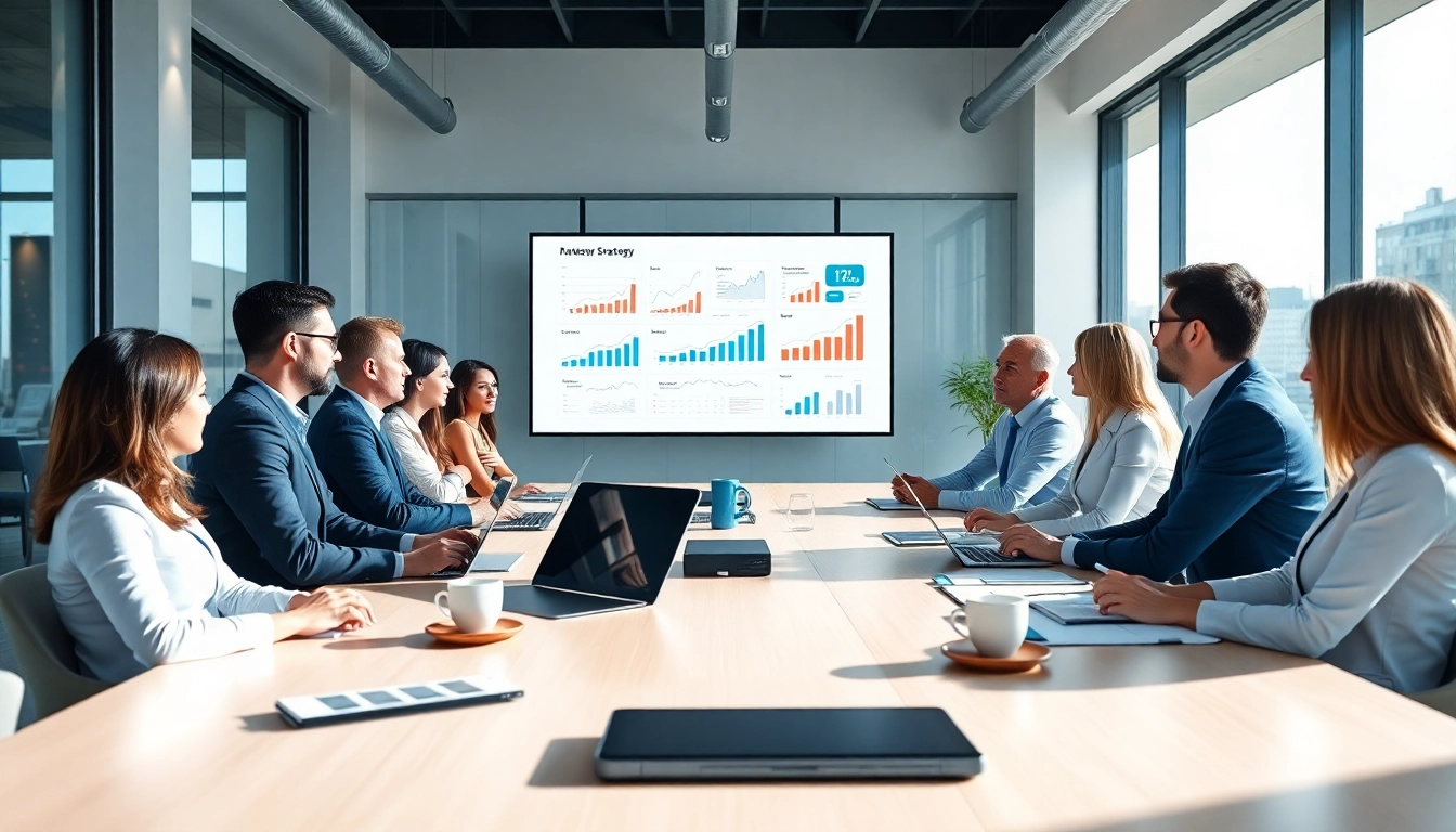 Team of Quickplus Business Consultants collaborating in a modern office.
